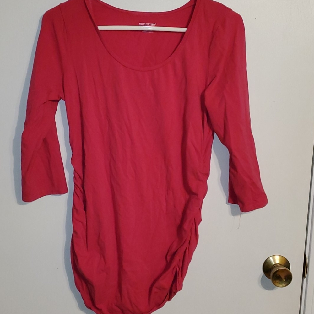 Motherhood pink maternity shirt